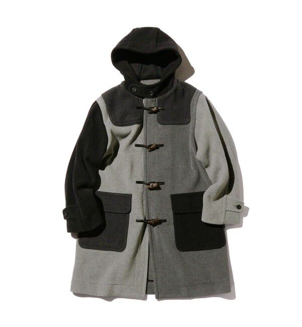 BEAMS PLUS「ヘリンボーン パネル ダッフルコート」|ダッフルコート|GREY_TONE_PANEL