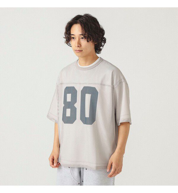 BEAMS「メッシュ プリント Tシャツ」|Tシャツ・カットソー|