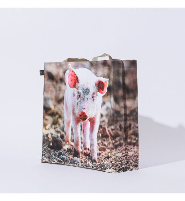 BEAMS「Esschert Design / Shopping bag farm animals アニマル バッグ」|ポーチ|PIG