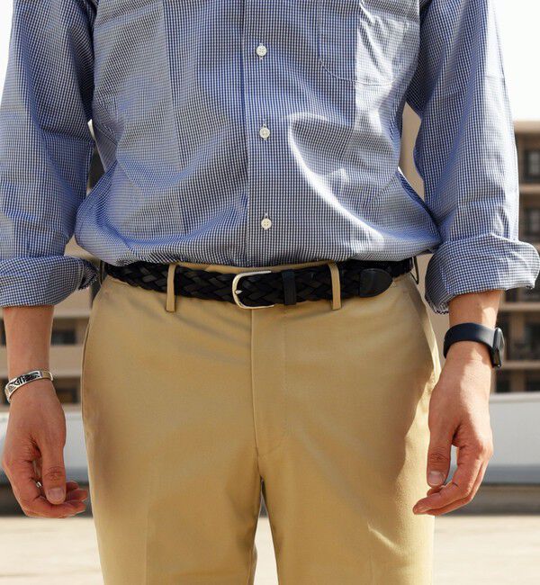 SHIPS「SHIPS: イタリア製 レザー コンビネーション メッシュ ベルト」|ベルト|