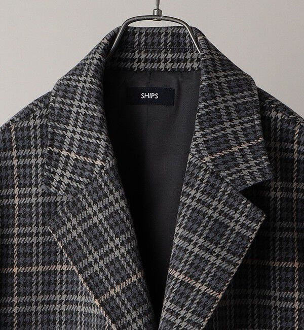 SHIPS「【WEB限定】SHIPS: リラックスフィット ポリメルトン ジャージー チェスター コート」|チェスターコート|