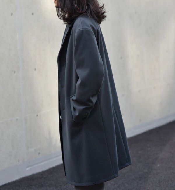 SHIPS「【WEB限定】SHIPS: リラックスフィット ポリメルトン ジャージー チェスター コート」|チェスターコート|