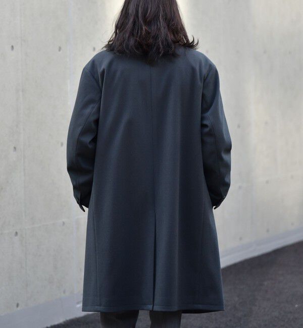 SHIPS「【WEB限定】SHIPS: リラックスフィット ポリメルトン ジャージー チェスター コート」|チェスターコート|