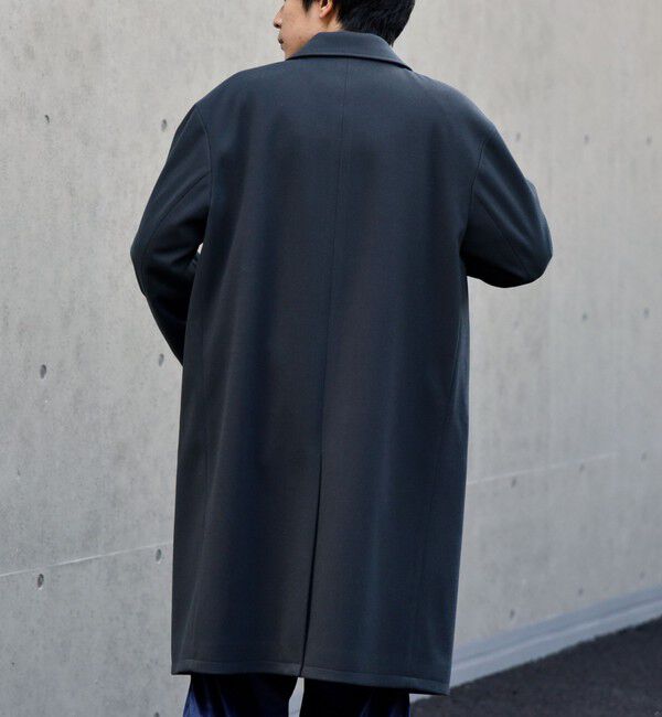 SHIPS「【WEB限定】SHIPS: リラックスフィット ポリメルトン ジャージー チェスター コート」|チェスターコート|