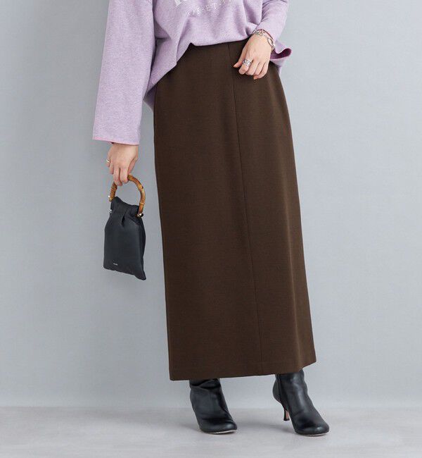 SHIPS for women「〈手洗い可能〉ヘビーミラノリブタイトスカート」|タイト|