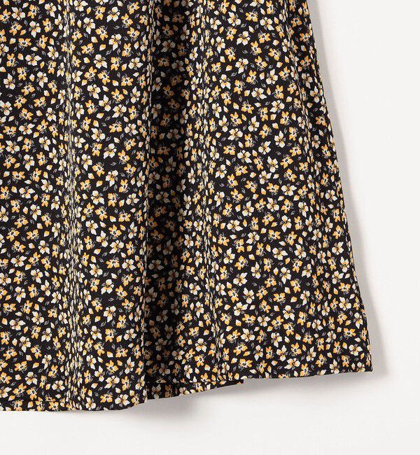 SHIPS any「SHIPS any:〈ウォッシャブル〉プチ リーフ＆フラワー Aライン スカート」|スカート|
