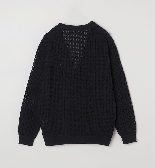 SHIPS「SHIPS:〈手洗い可能〉12ゲージ クロシェライク アイレット カーディガン」|カーディガン|