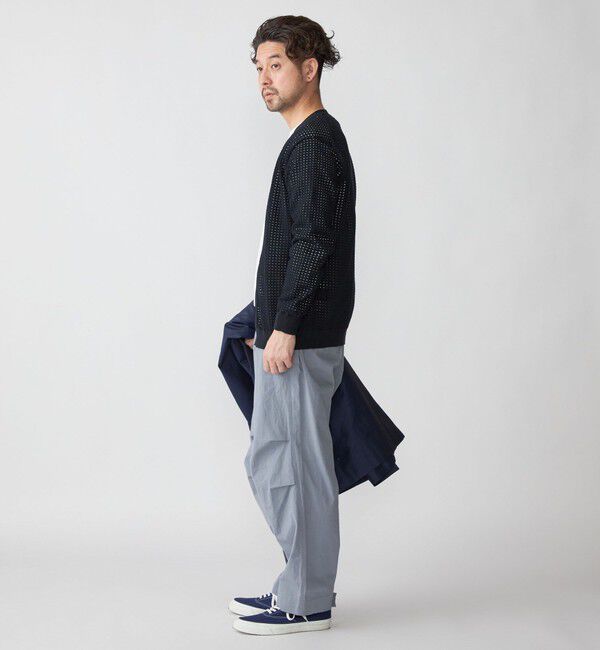 SHIPS「SHIPS:〈手洗い可能〉12ゲージ クロシェライク アイレット カーディガン」|カーディガン|