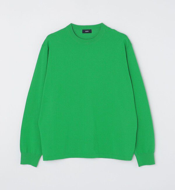 SHIPS「SHIPS:〈洗濯機可能〉TEXBRID(R) クルーネック リネン ニット」|ニット・セーター|