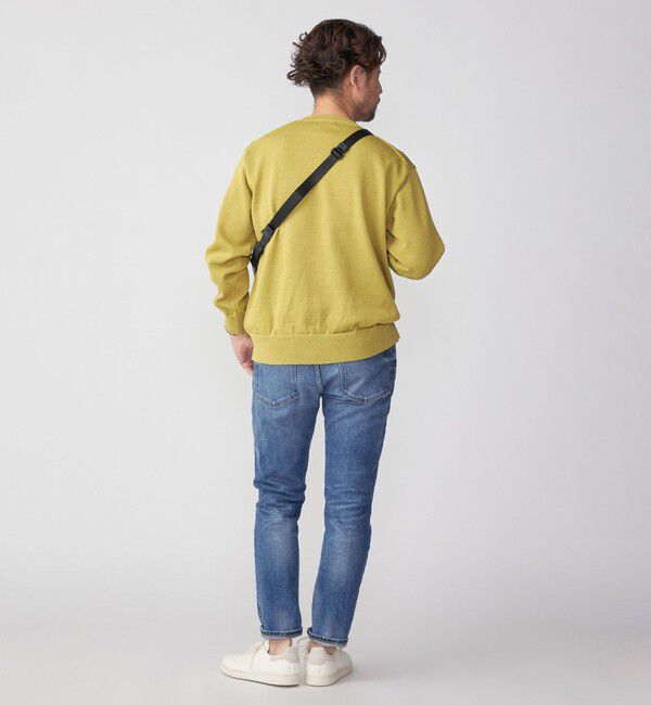 SHIPS「SHIPS:〈手洗い可能〉7ゲージ 2プライ ストローヤーン ギマ クルーネック ニット」|ニット・セーター|