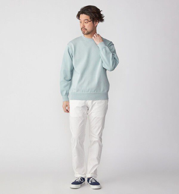 SHIPS「SHIPS:〈手洗い可能〉7ゲージ 2プライ ストローヤーン ギマ クルーネック ニット」|ニット・セーター|