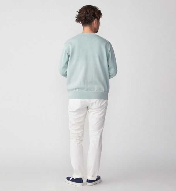 SHIPS「SHIPS:〈手洗い可能〉7ゲージ 2プライ ストローヤーン ギマ クルーネック ニット」|ニット・セーター|