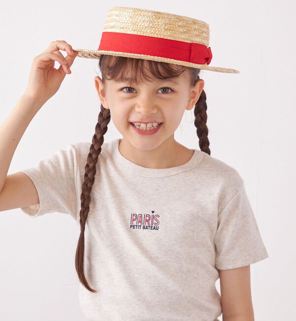 SHIPS any「SHIPS any: ストロー ボーターハット<KIDS>◇」|ハット|レッド