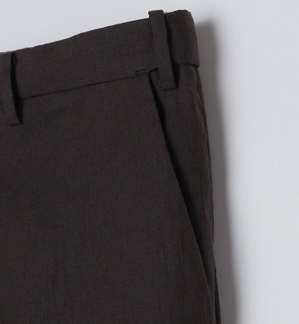 SHIPS「SHIPS:〈セットアップ対応/手洗い可能〉 イージー リネン ストレッチ パンツ」|チノ|