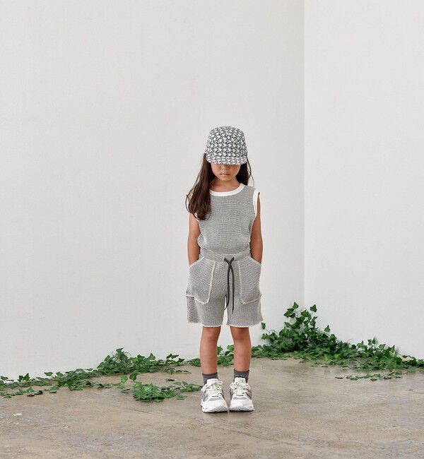 SHIPS KIDS「MOUN TEN.:95～140cm / バイカラー ワッフル ショーツ」|その他|ナチュラル