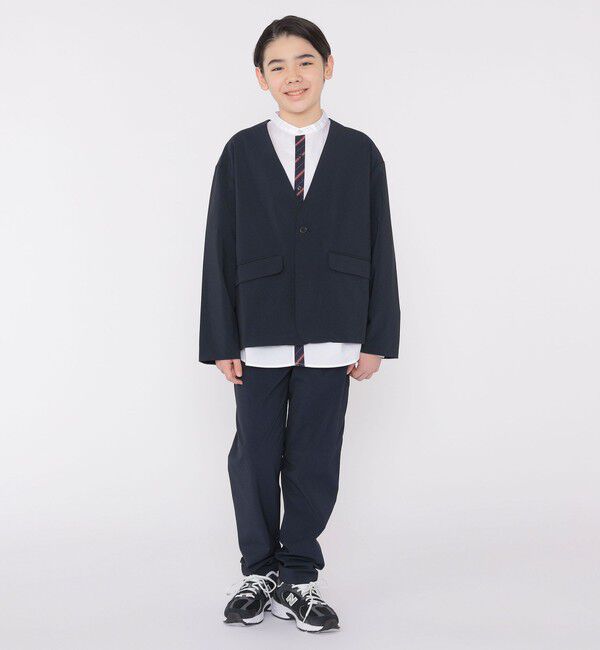 SHIPS KIDS「SHIPS KIDS:145～160cm / オックスフォード バンドカラー シャツ」|シャツ・ブラウス|