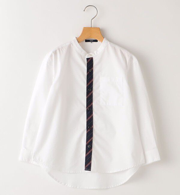 SHIPS KIDS「SHIPS KIDS:145～160cm / オックスフォード バンドカラー シャツ」|シャツ・ブラウス|