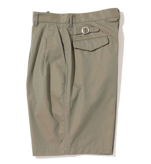 SHIPS「Southwick Gate Label: コットン ギャバジン サファリショーツ」|チノ|