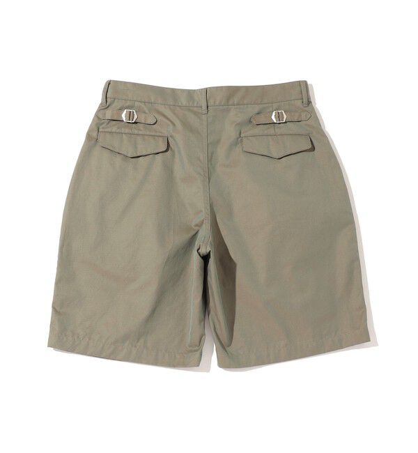 SHIPS「Southwick Gate Label: コットン ギャバジン サファリショーツ」|チノ|