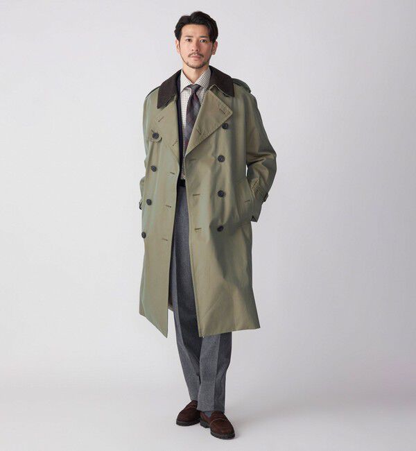 SHIPS「SHIPS: ダブル トレンチコート」|トレンチコート|ベージュ系