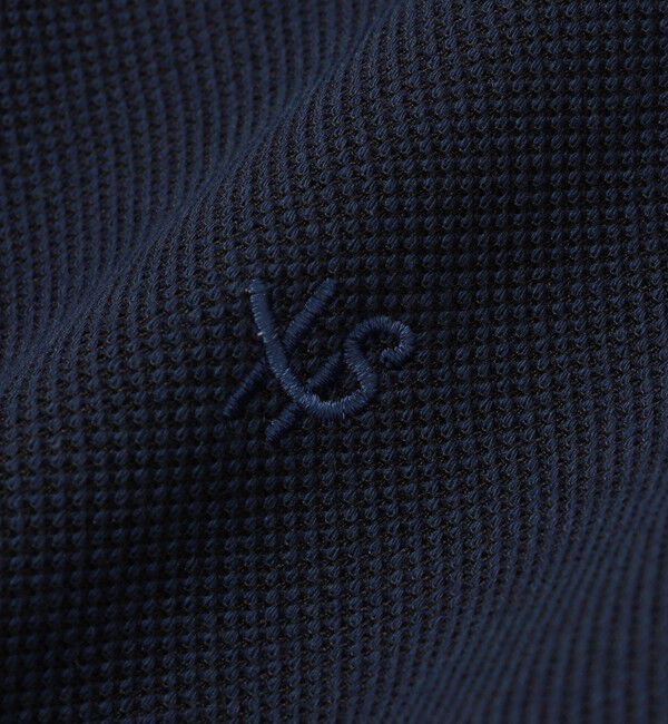 SHIPS「【WEB限定】SHIPS: ワンポイント ロゴ バーズアイ ロングスリーブ ポロシャツ」|ポロシャツ|