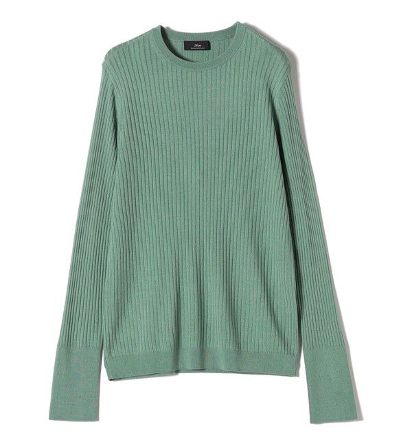 SHIPS for women「SHIPS Primary Navy Label:シルク カシミヤ プルオーバー」|ニット・セーター|グリーン