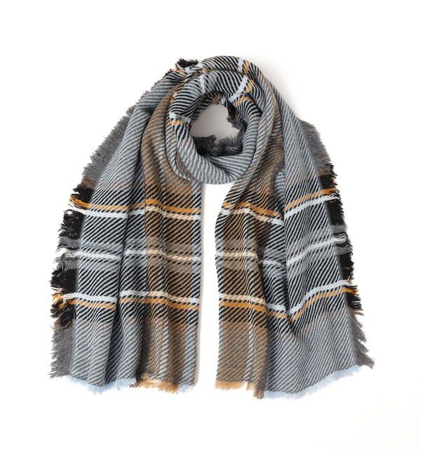 SHIPS for women「マドラス チェック ストール」|ストール|ベージュ