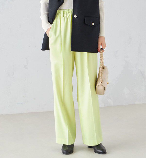 SHIPS for women「〈手洗い可能〉ワンタック ストレート パンツ ◇」|その他|