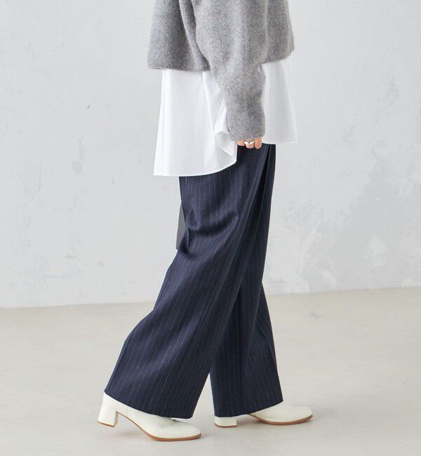 SHIPS for women「〈手洗い可能〉ワンタック ストレート パンツ ◇」|その他|