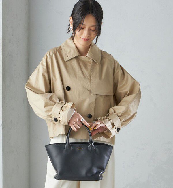 SHIPS for women「〈手洗い可能〉タイプライター ボリューム スリーブ ショート トレンチ コート ◇」|トレンチコート|