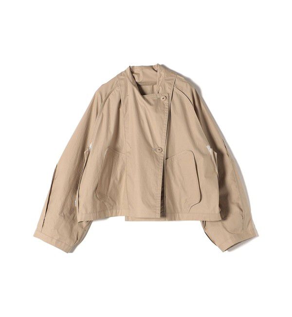 SHIPS for women「〈手洗い可能〉タイプライター ボリューム スリーブ ショート トレンチ コート ◇」|トレンチコート|