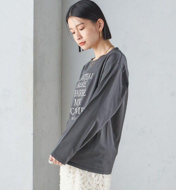 SHIPS for women「ローズ ペトール ロング スリーブ プリント TEE」|Tシャツ・カットソー|