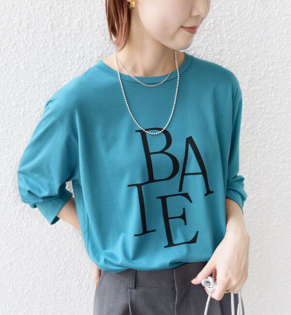 SHIPS for women「ローズ ペトール ロング スリーブ プリント TEE」|Tシャツ・カットソー|ブルー