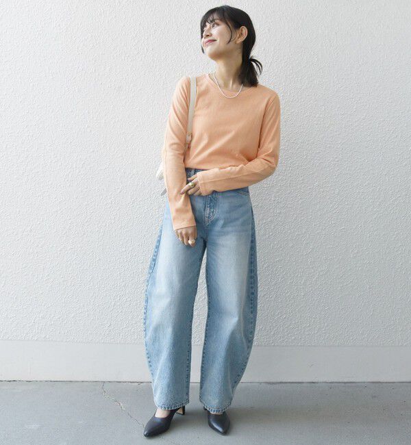 SHIPS any「SHIPS any:〈洗濯機可能〉スラブ シアー ロンTEE」|Tシャツ・カットソー|