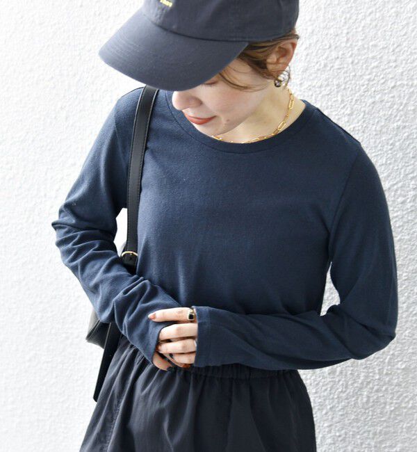 SHIPS any「SHIPS any:〈洗濯機可能〉スラブ シアー ロンTEE」|Tシャツ・カットソー|