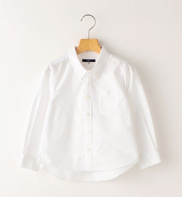 SHIPS KIDS「SHIPS KIDS:110～130cm / オックスフォード ボタンダウン シャツ」|シャツ・ブラウス|ホワイト