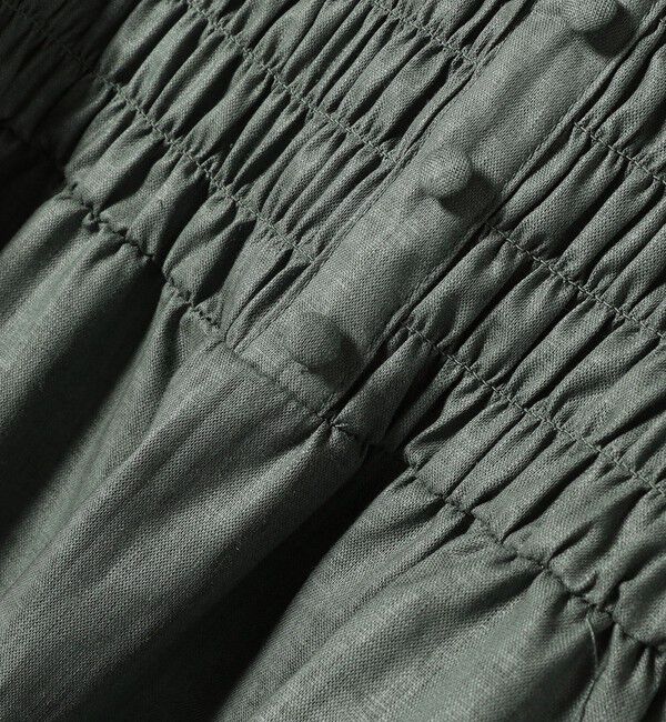 SHIPS for women「【WEB限定】〈手洗い可能〉レーヨン リネン コーティング シャーリング ブラウス」|シャツ・ブラウス|