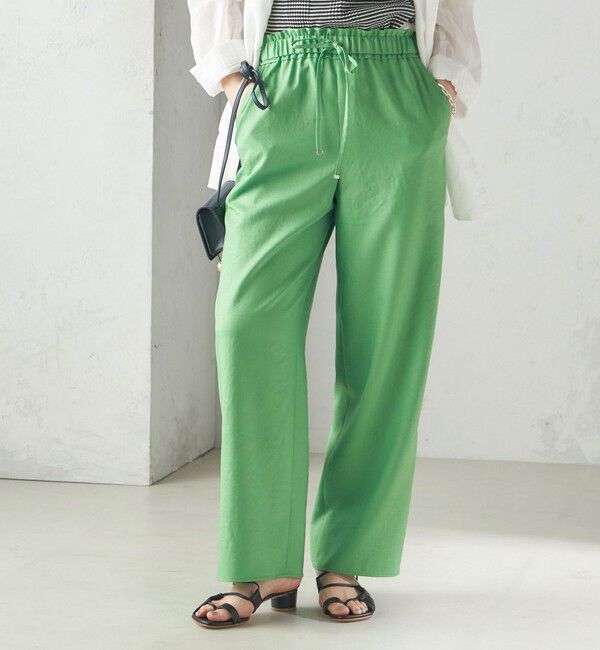 SHIPS for women「〈手洗い可能〉ツイル ドロスト パンツ」|その他|