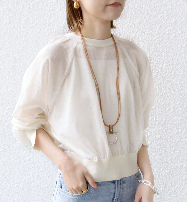 SHIPS for women「〈手洗い可能〉2WAY シアー カーディガン」|カーディガン|