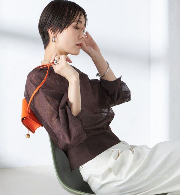 SHIPS for women「〈手洗い可能〉2WAY シアー カーディガン」|カーディガン|