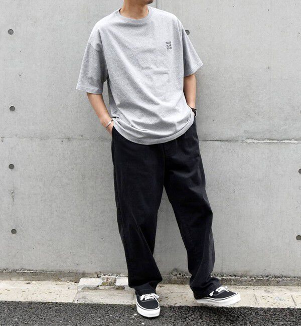 SHIPS any「【WEB限定】SHIPS any: BLAH BLAH BLAH.ワンポイント 刺繍 ルーズ Tシャツ(ユニセックス)◇」|Tシャツ・カットソー|