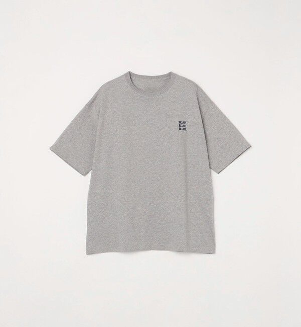 SHIPS any「【WEB限定】SHIPS any: BLAH BLAH BLAH.ワンポイント 刺繍 ルーズ Tシャツ(ユニセックス)◇」|Tシャツ・カットソー|