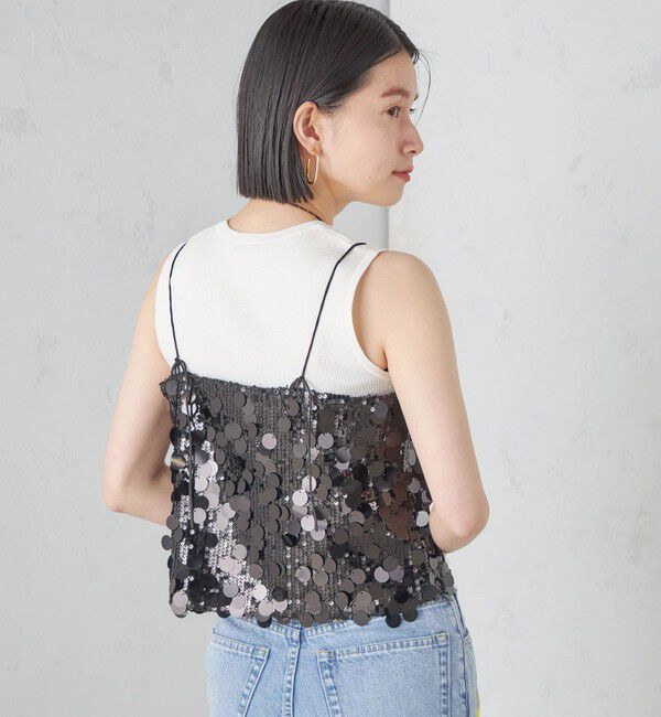 SHIPS for women「MARILYN MOON:スパンコール キャミソール」|キャミソール|