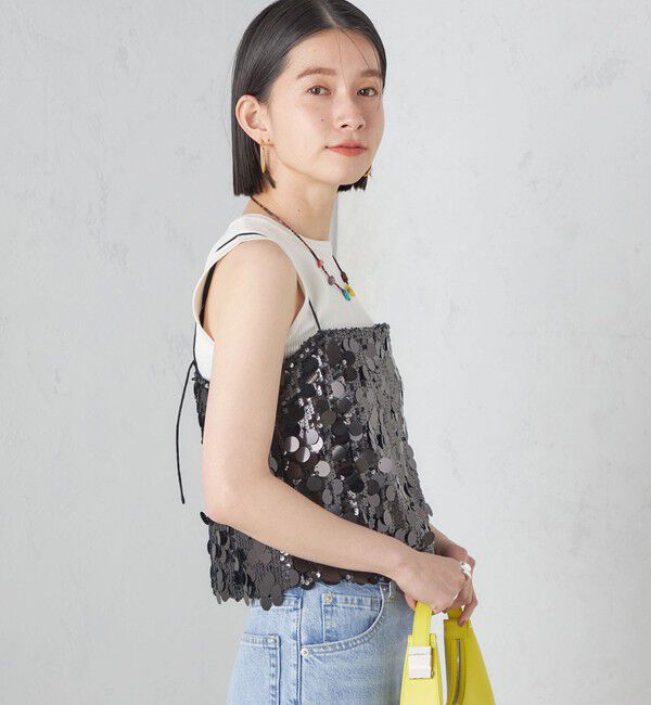 SHIPS for women「MARILYN MOON:スパンコール キャミソール」|キャミソール|