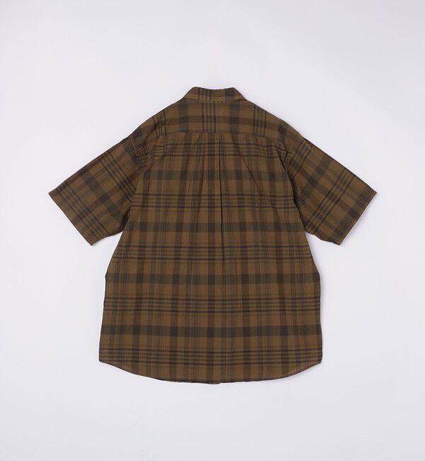 SHIPS「SHIPS: インド マドラスチェック レギュラーカラー ショートスリーブ シャツ」|シャツ・ブラウス|