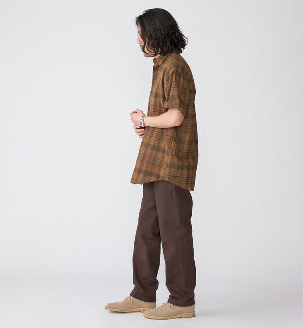 SHIPS「SHIPS: インド マドラスチェック レギュラーカラー ショートスリーブ シャツ」|シャツ・ブラウス|