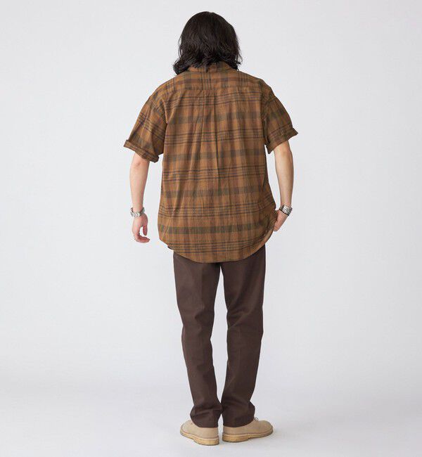 SHIPS「SHIPS: インド マドラスチェック レギュラーカラー ショートスリーブ シャツ」|シャツ・ブラウス|