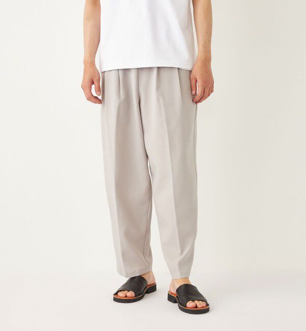 SHIPS Colors 「SHIPS Colors:ポリトロ ワイド テーパード イージーパンツ(セットアップ対応可能)」|その他|ベージュ