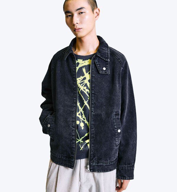 SHIPS「City Ambient Products: デニム ジップ ブルゾン」|ブルゾン・スタジャン|