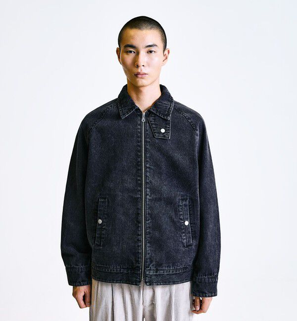 SHIPS「City Ambient Products: デニム ジップ ブルゾン」|ブルゾン・スタジャン|